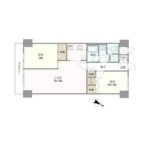 ドミール生麦 間取図