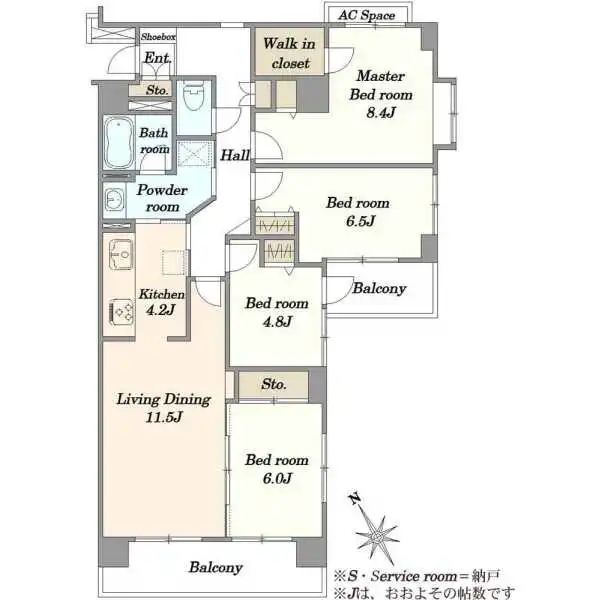 エクセル西葛西 間取図
