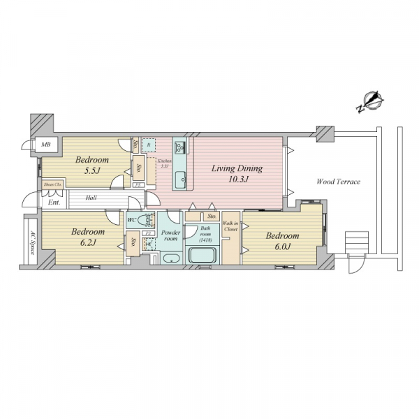 グランシティ鷺沼 間取図