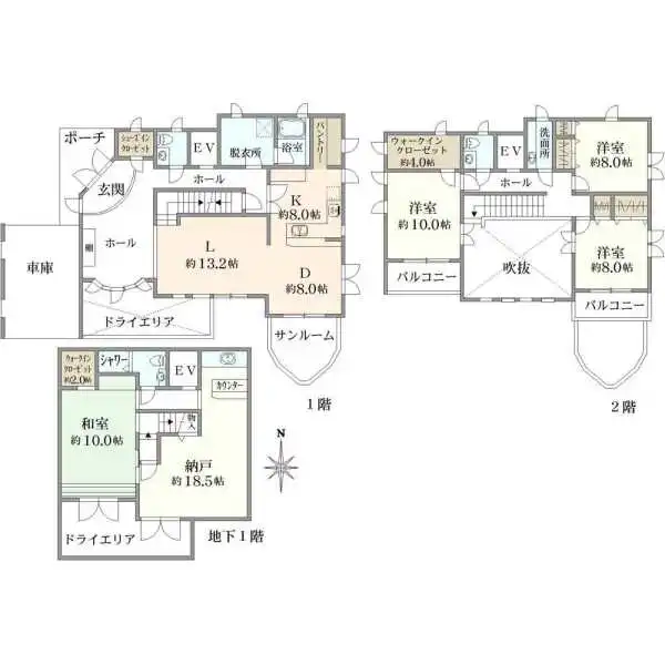 国立市中２丁目 間取図