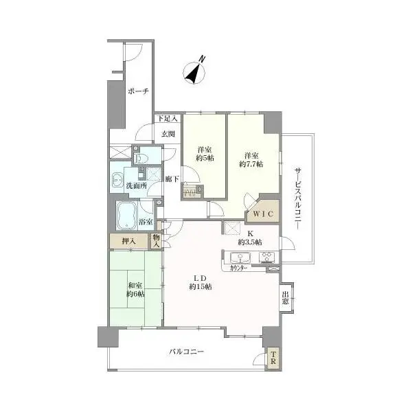 バームステージ北柏ヴィエント 間取図