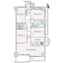 ライオンズマンション若江東三番館 間取図