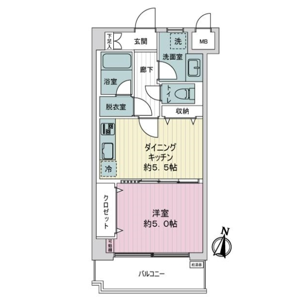 ライオンズマンション大森海岸 間取図