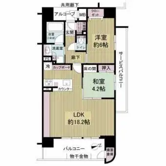 11階建3階部分、北東角住戸