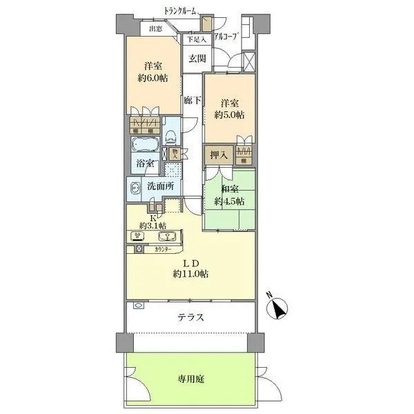 パークナード潮芦屋 間取図