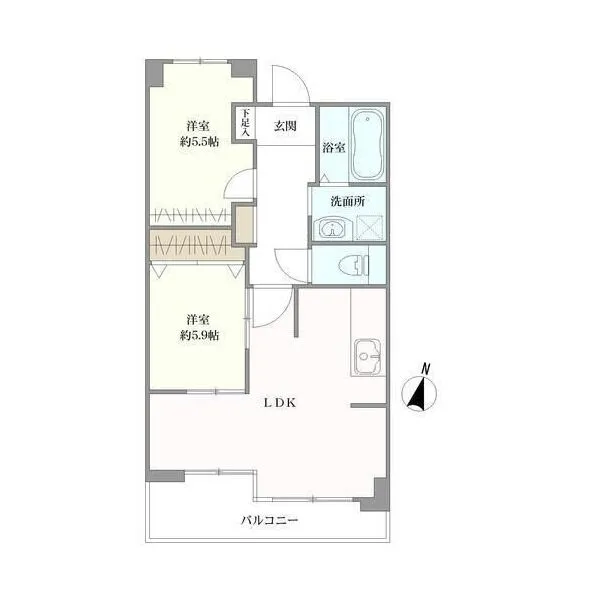 ライオンズマンション新大阪第六 間取図