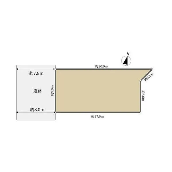 名古屋市名東区丁田町 地形図