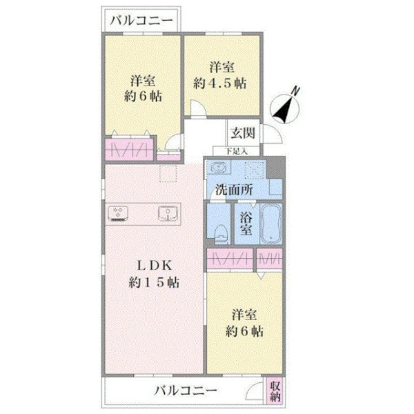 シーサイド鵠沼 間取図