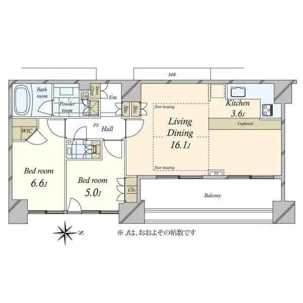 プラウド新宿御苑エンパイア 間取図