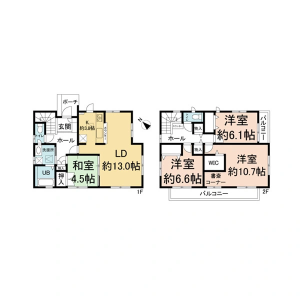 我孫子市湖北台１０丁目 間取図