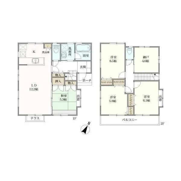横浜市旭区さちが丘 間取図