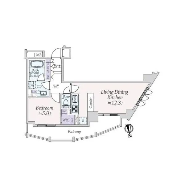 サンクタス横浜ｍｉｄ 間取図