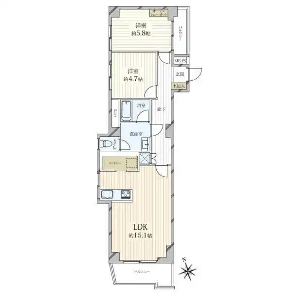 クレール亀戸 間取図