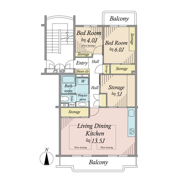 光が丘パークタウン大通り南７番街 間取図