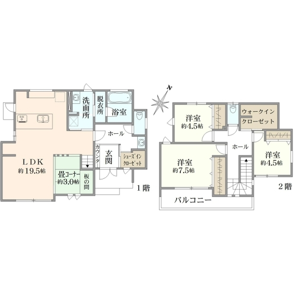 横浜市瀬谷区下瀬谷３丁目 間取図