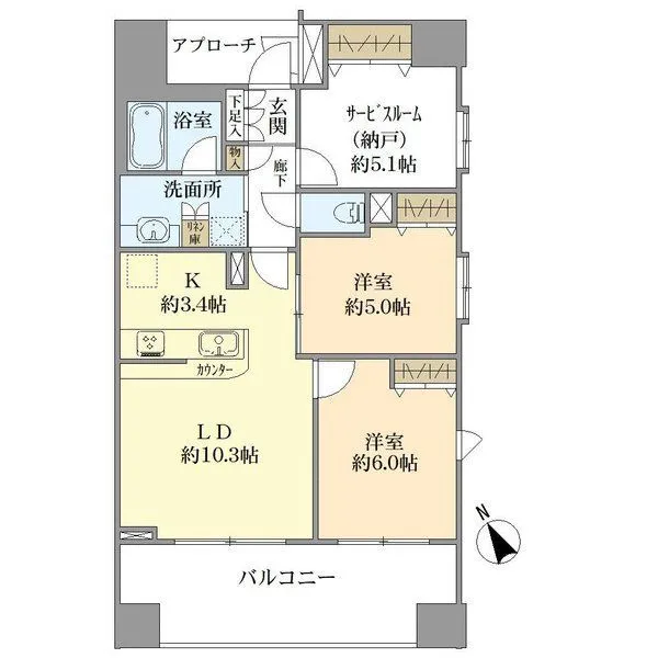 サニーコート市川駅前 間取図