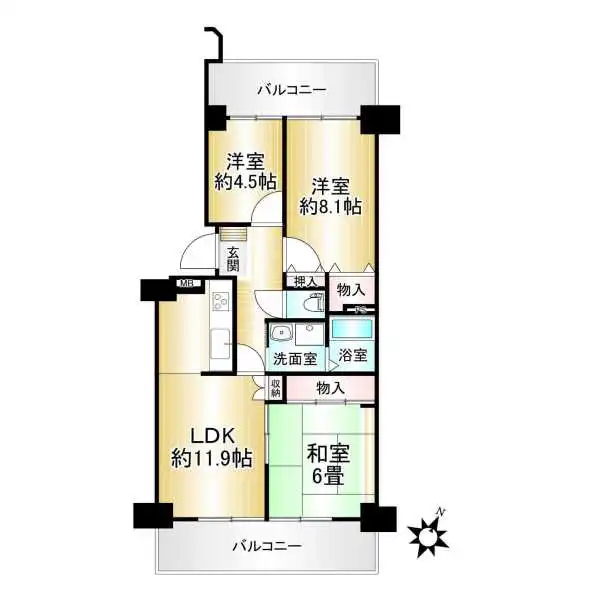 草津ロジュマン 間取図