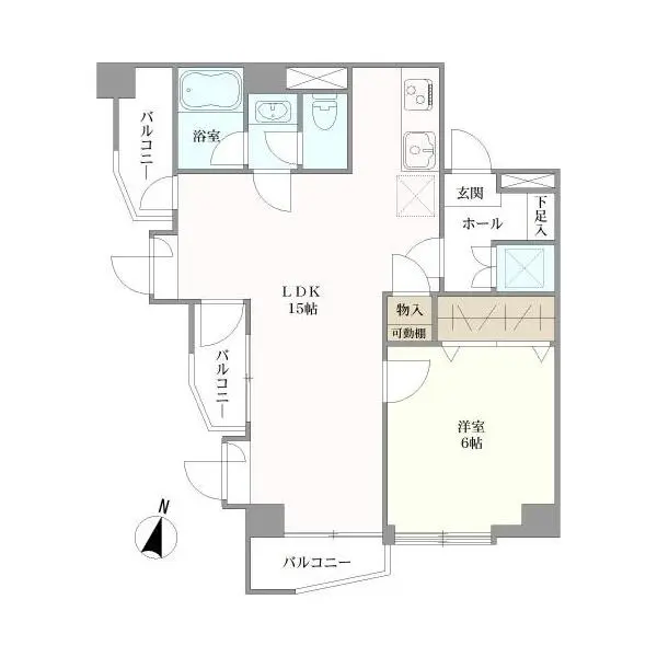 シャーレー原宿 間取図