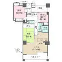 ヴィルヌーブ松ヶ枝町 間取図