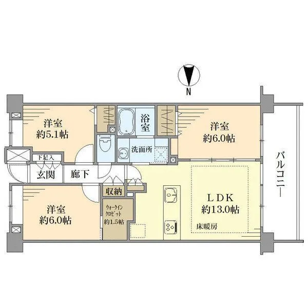 クレストフォルム上野の杜 間取図