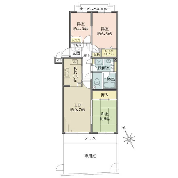 覚王山パークハウス 間取図