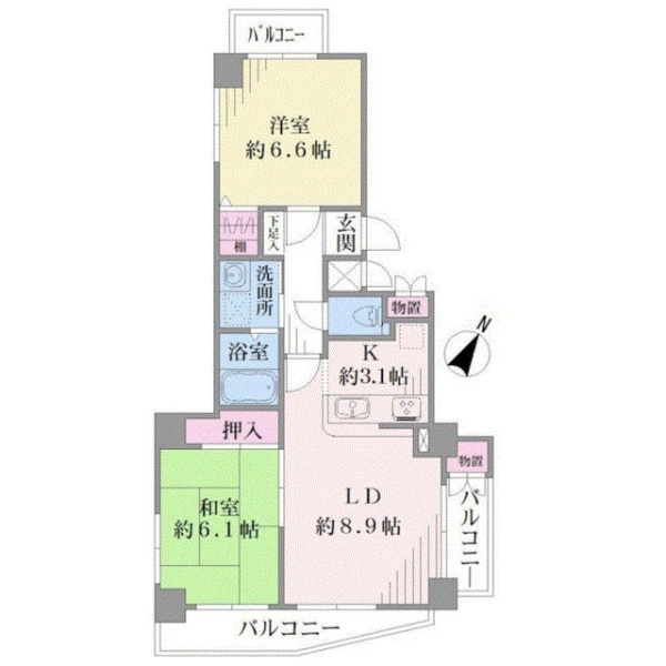 セザール第二西品川 間取図