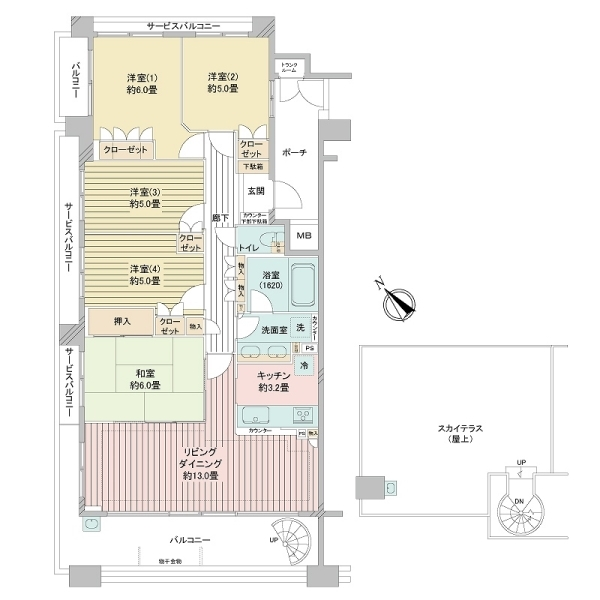 ナイスステージ栗平ガーデンズ 間取図