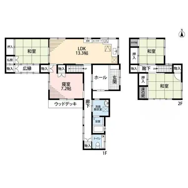 京都市北区紫野大徳寺町 間取図