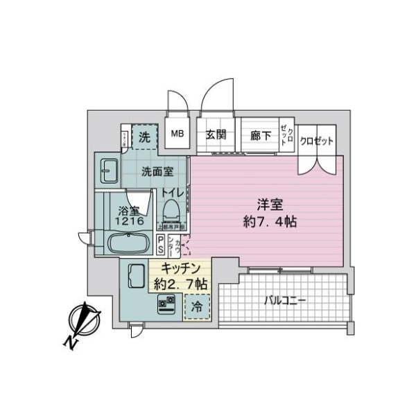 リーガル神戸三宮山手 間取図