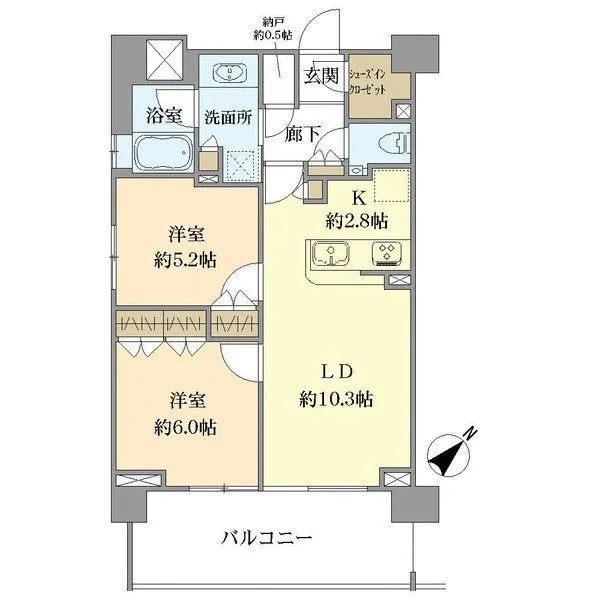 シティテラス立川 間取図