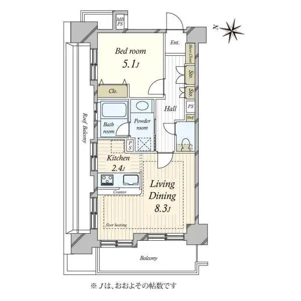 ライオンズマンション西麻布シティ 間取図