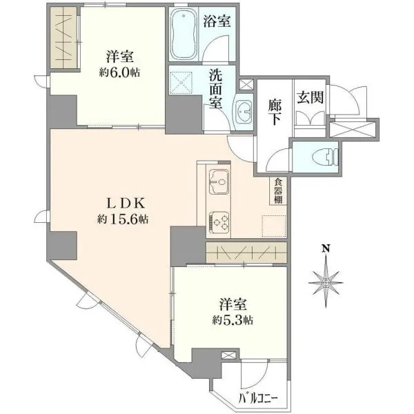 アクタージュ新御徒町 間取図