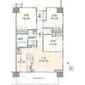 クレヴィア調布国領ＲＥＳＩＤＥＮＣＥ 間取図