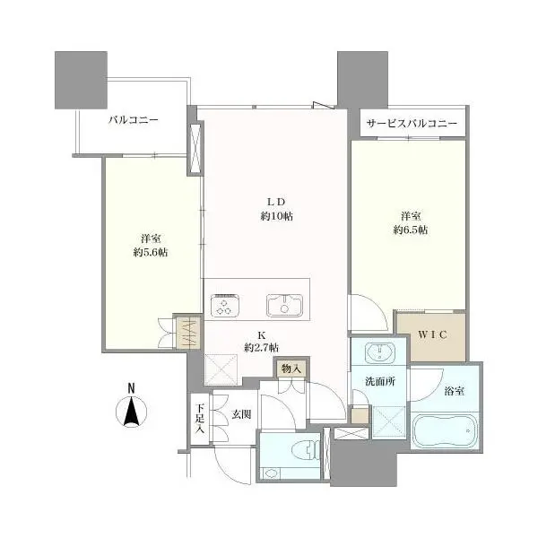 シティタワー大阪本町 間取図