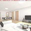 セントラルパーク・ウエストＡ棟 リビングダイニング※完成予想CG
