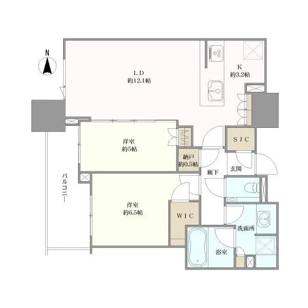 シティタワー大阪本町 間取図