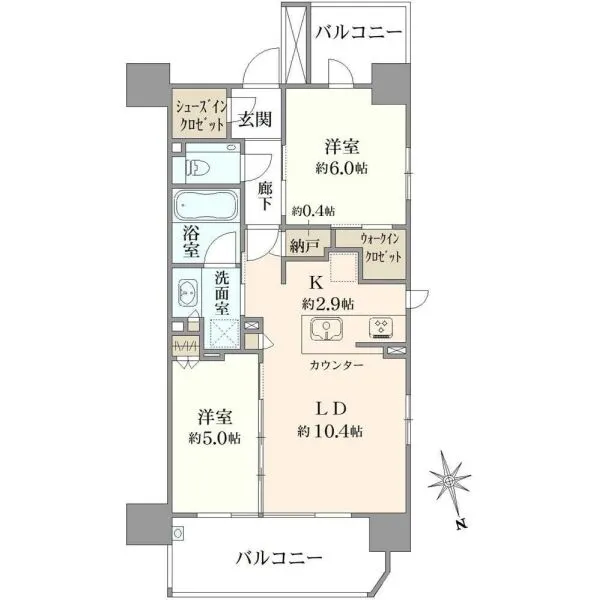 シティハウス綾瀬 間取図