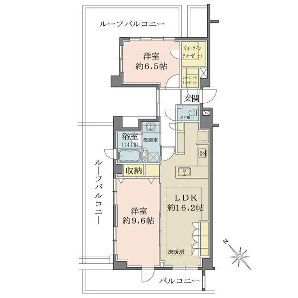 オープンレジデンシア代々木上原 間取図