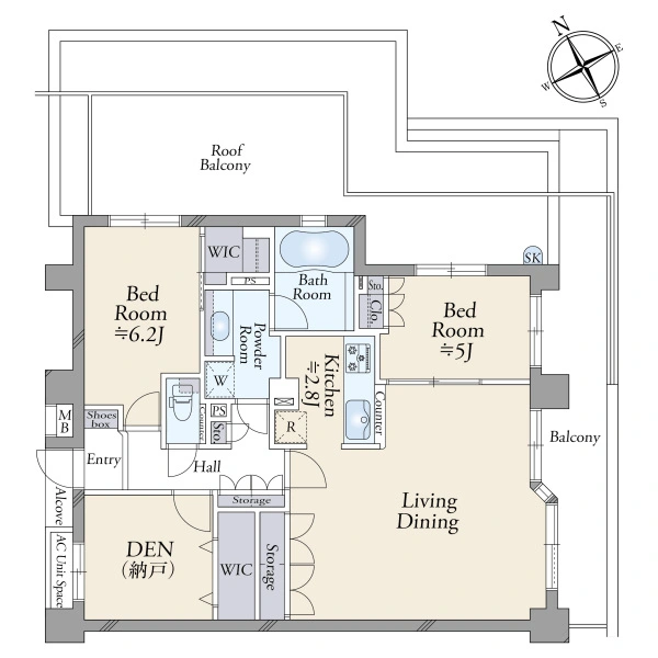 ナイスアーバン溝の口 間取図