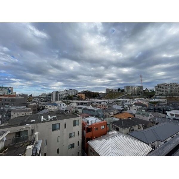 ナイスアーバン溝の口 2室に面する南東向きバルコニー