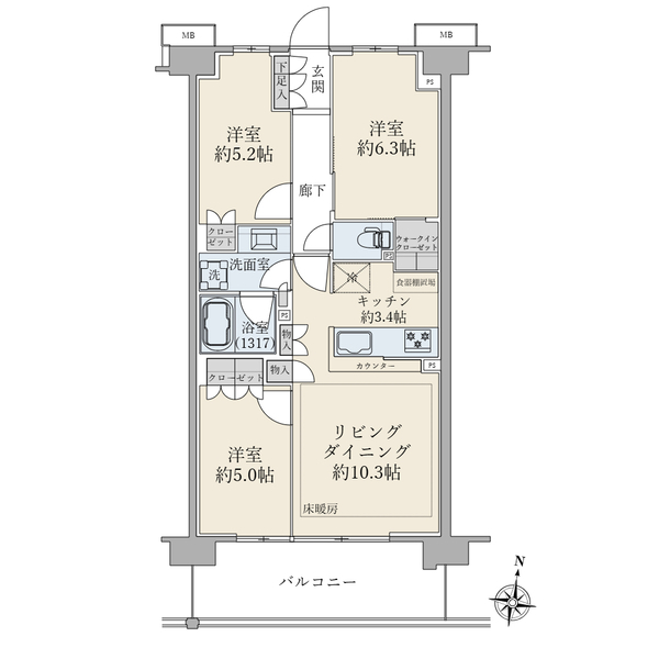 オープンスクエア川口 間取図