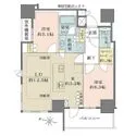 ザ・パークハウス大阪梅田タワー 西・北向き角住戸・WIC約1.2帖・アイランドキッチン・全居室収納有り