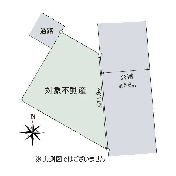 尼崎市東園田町5丁目 区画図