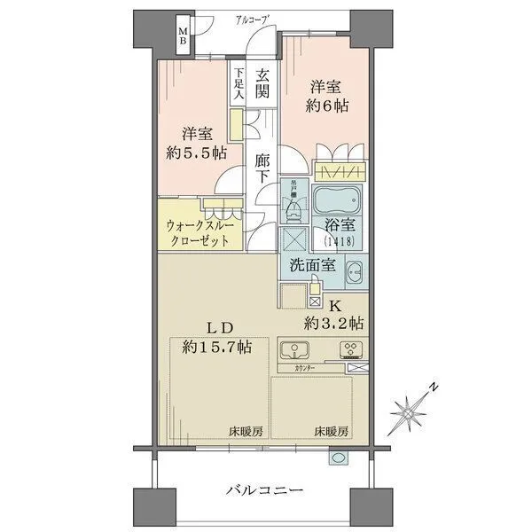 堺東ヴューモ 間取図