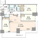 Ｂｒｉｌｌｉａ　Ｔｏｗｅｒ　ＫＡＷＡＳＡＫＩ 間取図