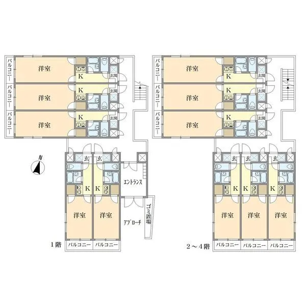 大宮西口プラザＣ棟 間取図