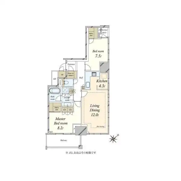 プラウドタワー渋谷 間取図