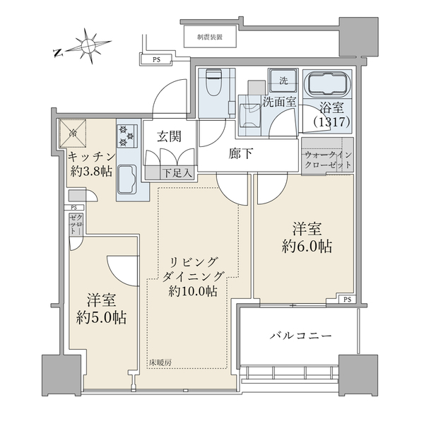 白金ザ・スカイ　西棟 間取図