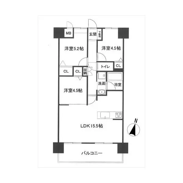 エンデバー平野 間取図
