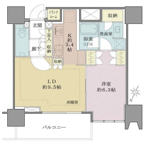 ザ・パークハウス高輪タワー 間取図